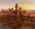 Dans le sillage des chasseurs de bisons Art occidental Amérindien Charles Marion Russell